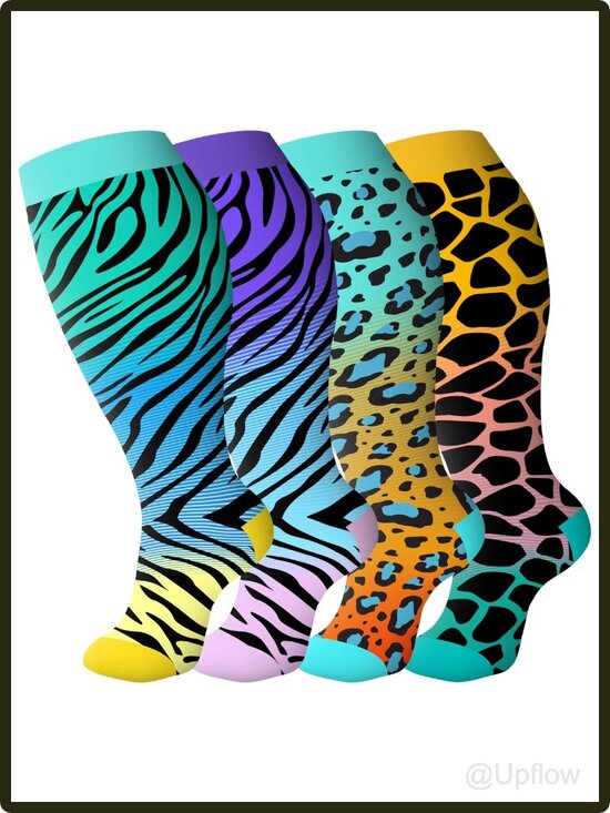 Other - Plus Size Compression Socks Women Men Wide Calf Knee High 20-30mmHg Nylon